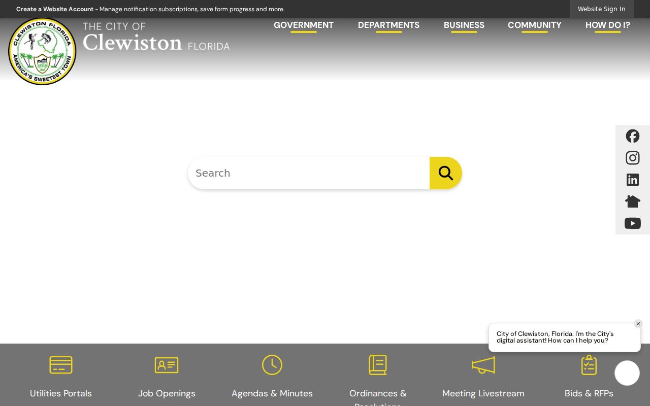 Clewiston criminal history and city police records access