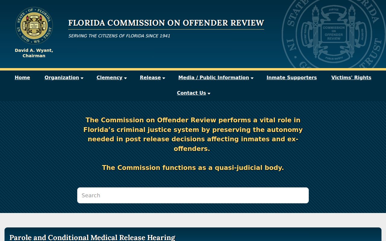 Hendry County criminal history Florida release and parole authority